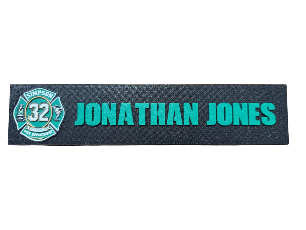 Personalized Locker Nameplate for First Responders