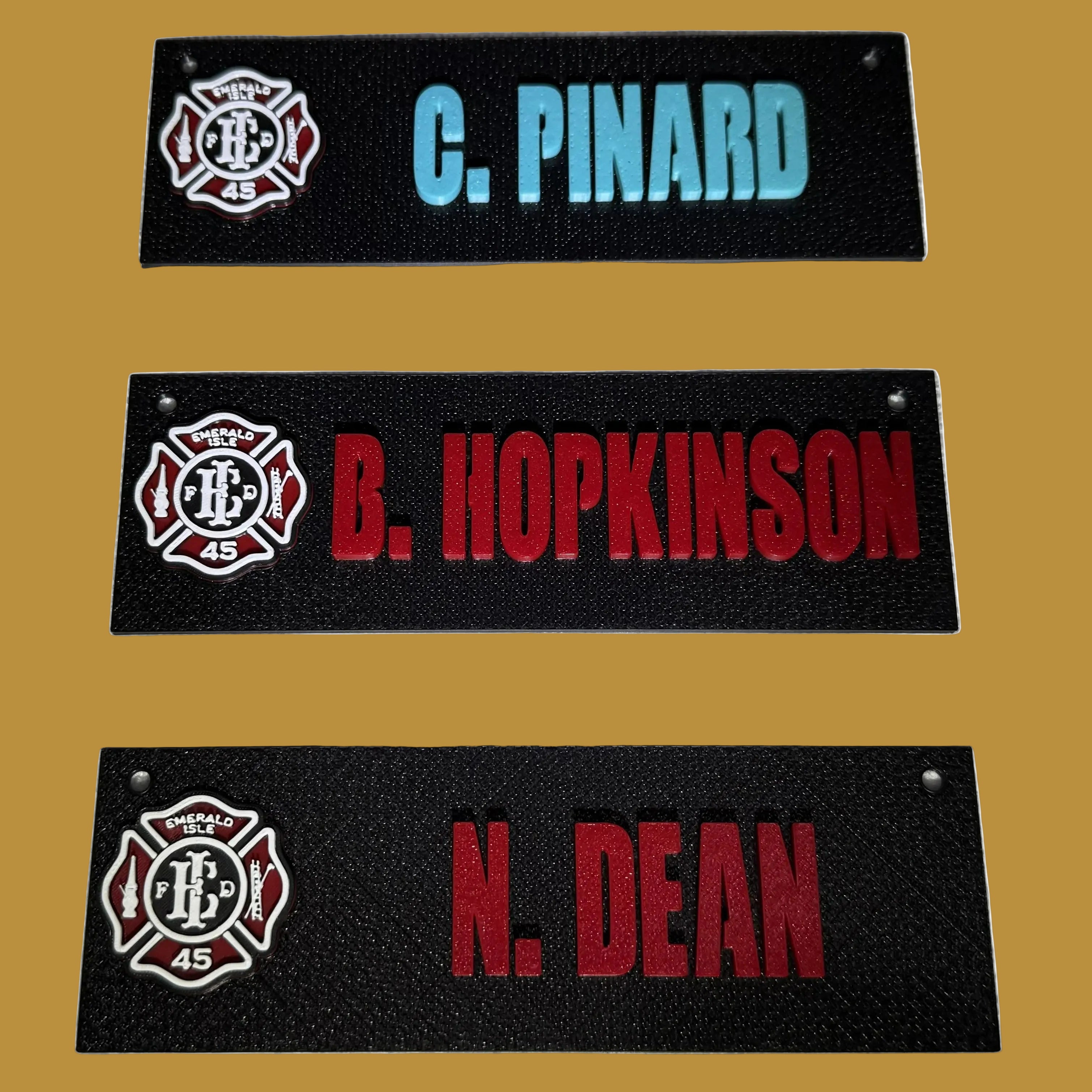Personalized Locker Nameplate for First Responders